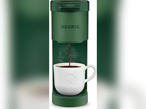 Keurig K-Mini Single Serve K-Cup Pod Coffee Maker, 6 to 12oz Brew size, with Cord Storage, Perfect for Small Spaces, Evergreen