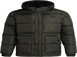 Reebok Mens Winter Jacket - Heavyweight Insulated Mens Winter Coat - Wind Water Resistant Quilted Puffer Jackets for Men