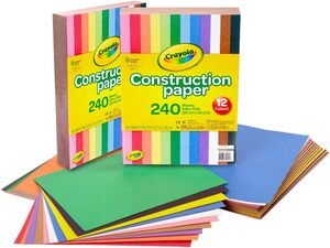 Crayola Construction Paper Bulk Pack (480 Sheets) – 10 Assorted Colors, 9x12, Classroom Arts & Crafts Supplies for Kids, Art Paper for School Projects