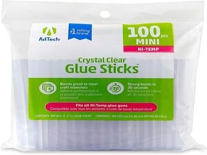 High Temp Mini Glue Sticks-5/16"X4" 100/Pkg (W229-34)