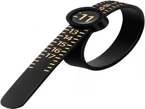 Meowoo Ring Sizer Measuring Tool with Magnifier, for Ring Measurer and Ring Sizer Clear and Intuitive Reading. Plastic Ring Sizer with Lens, 1-17