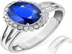 Ottemax Ring Sizers for Loose Rings, 8 Pack 8 Sizes, Ring Size Adjuster, Invisible Ring Guards for Women and Men, Resizer with Polishing Cloth，Fits Bands Width to 1-8mm