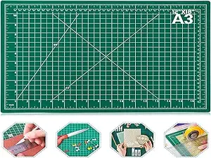 anezus Self Healing Sewing Mat, 12inch x 18inch Rotary Cutting Mat Double Sided 5-Ply Craft Cutting Board for Sewing Crafts Hobby Fabric Precision Scrapbooking Project