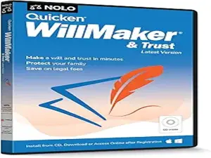 Quicken WillMaker & Trust Latest Version - Estate Planning Software - Will, Living Trust, Health Care Directive, Financial, Power of Attorney - Legally Binding- CD,PC/Mac Download,Online/Not for iPads
