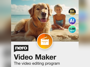 Nero Video Maker | Video Editing Software | Create & Edit Videos & Slideshows | 8K, 4K, Full HD | AI-Powered | Lifetime License | 1 PC | Windows 11/10/8/7