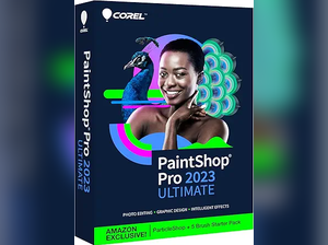 Corel PaintShop Pro 2023 Ultimate | Powerful Photo Editing & Graphic Design Software + Creative Suite | Amazon Exclusive ParticleShop + 5 Brush Starter Pack [PC Key Card]
