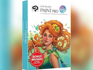 CLIP STUDIO PAINT PRO - Version 4 | Perpetual License | for Windows and macOS
