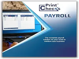 Print Checks Payroll - Payroll software for Windows 10/11 - CD - Includes 12 month license