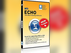 NTI Echo 6 | Disk Cloning & Migration Software | Make an exact copy of HDD or SSD with Dynamic Resizing | Download Card | Lifetime License (Not 1-Year Subscription!)