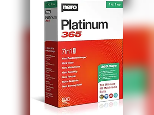 Nero Platinum 365 | All-in-One Multimedia Suite | Video Editing, Photos, Music, Backup, AI Tools, 4K/8K Support, Photo Organizer, Convert & Burn | 1 PC | Windows 11/10/8/7