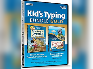 Kid's Typing Bundle Gold - Windows - Includes Two Software Typing Programs to Teach Kids How to Type with Mickey Mouse & Friends or on Typer Island - CD/PC