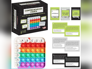 The Fidget Game Comprehension Codes, Reading Comprehension Game, Grades 3-5 | Ages 8-11, Build Inference, Main Idea & Story Elements Skills, Hands-On Learning, Educational Fidget Toy